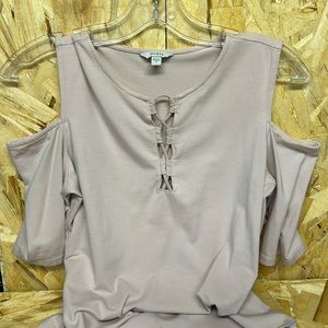 Soft Pink 3/4 Sleeve GUESS Top